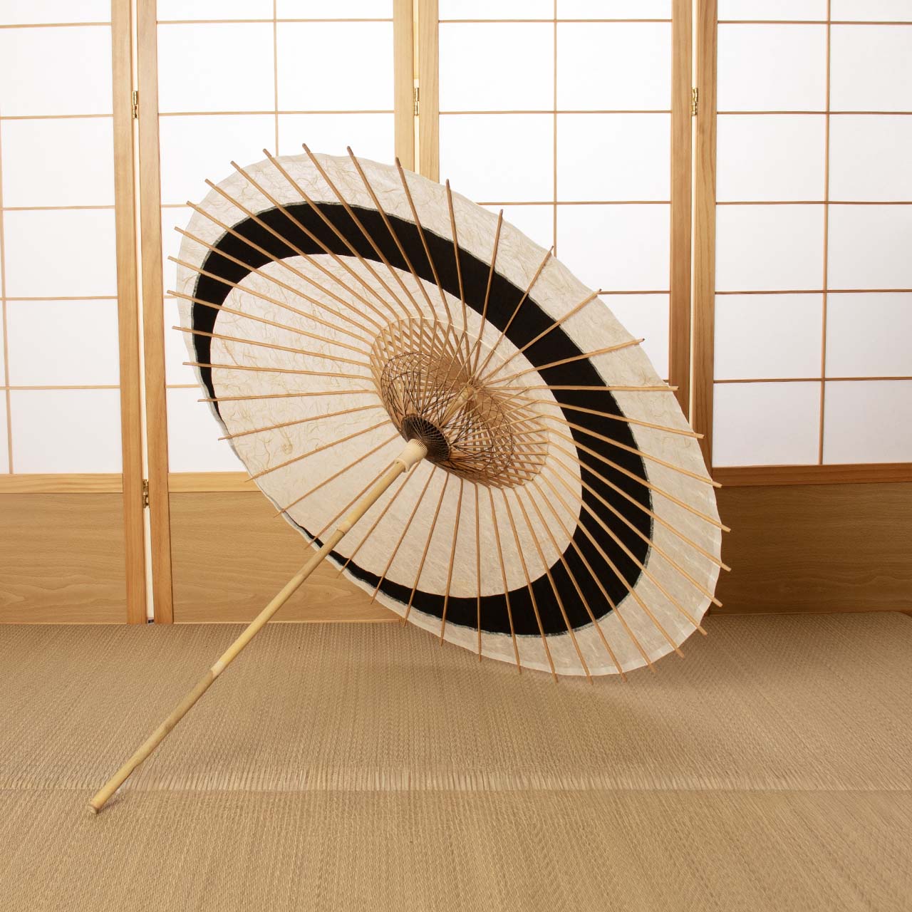 落水重ね 『三日月奴』菊唐草 墨紗