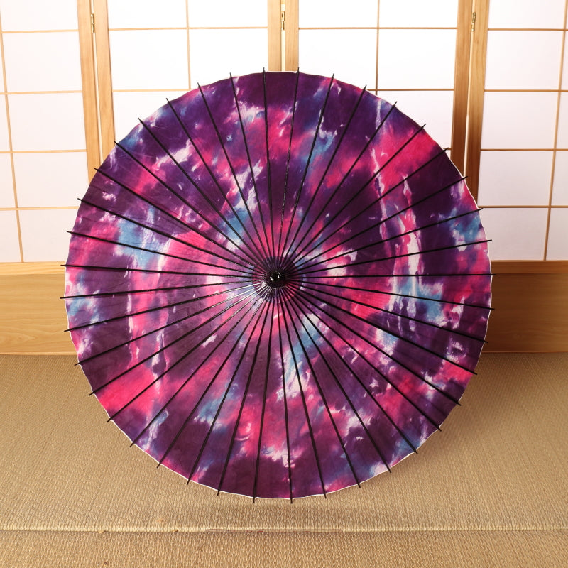 黒竹和日傘 ぼかし染め『紫陽花』 赤紫