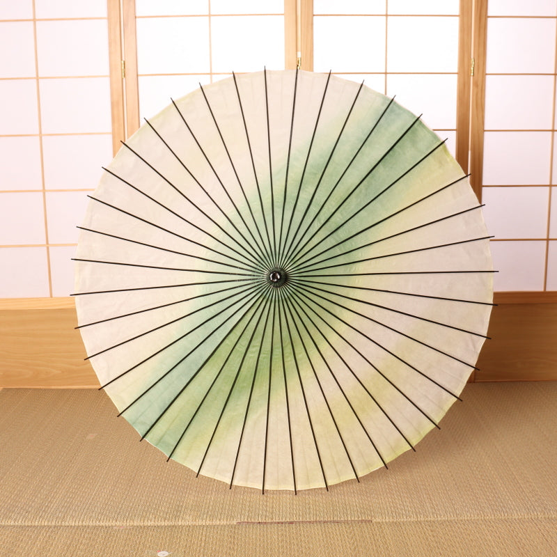 黒竹和日傘 『虹色染め』若草