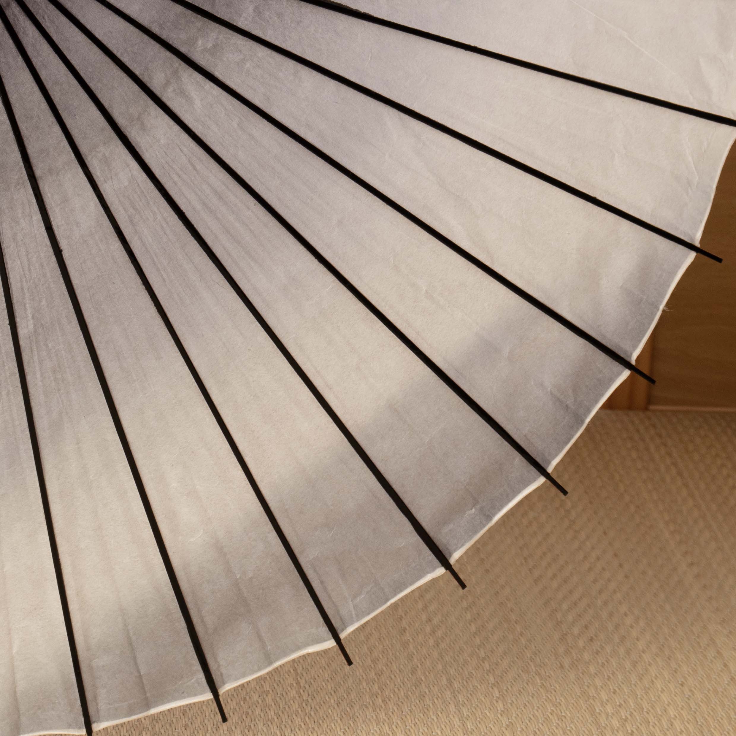 Rainbow-Colored Dyeing (Gray) / Japanese Black Bamboo Parasol
