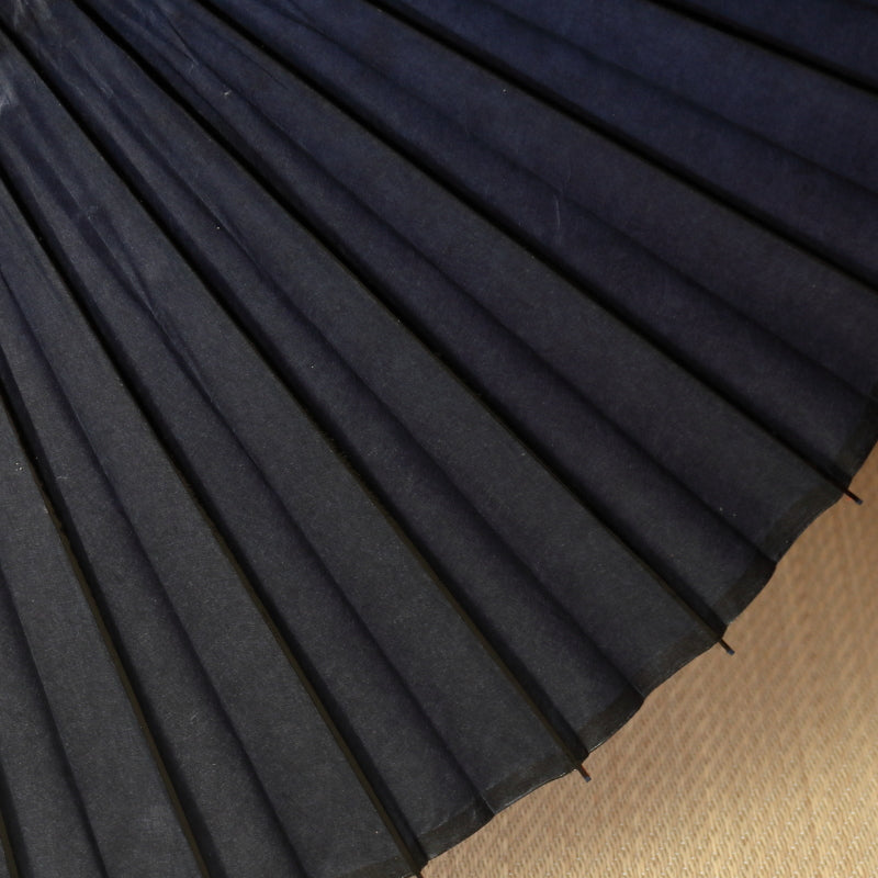 Tsujikura Special Plain Black Bamboo, Shunkei-nuri Finish, Koai (Dark Indigo)