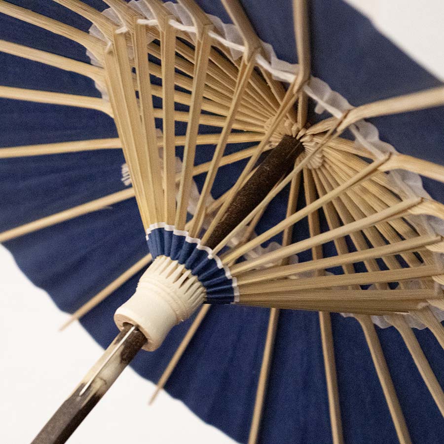 姫和傘 大寸『蒼』