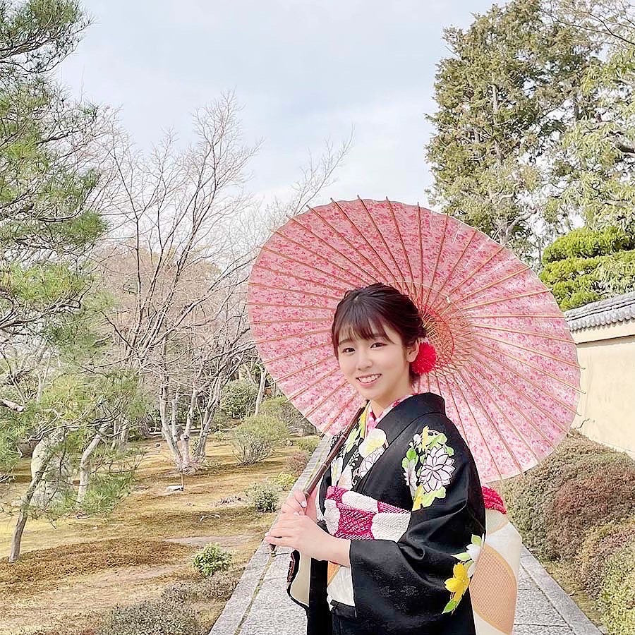 和日傘 『花ひらく』 華かんざし