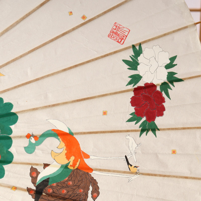 Kyo-Yuzen Hand-Painted Wagasa “Ito Jakuchu: Birds, Animals & Flowers”