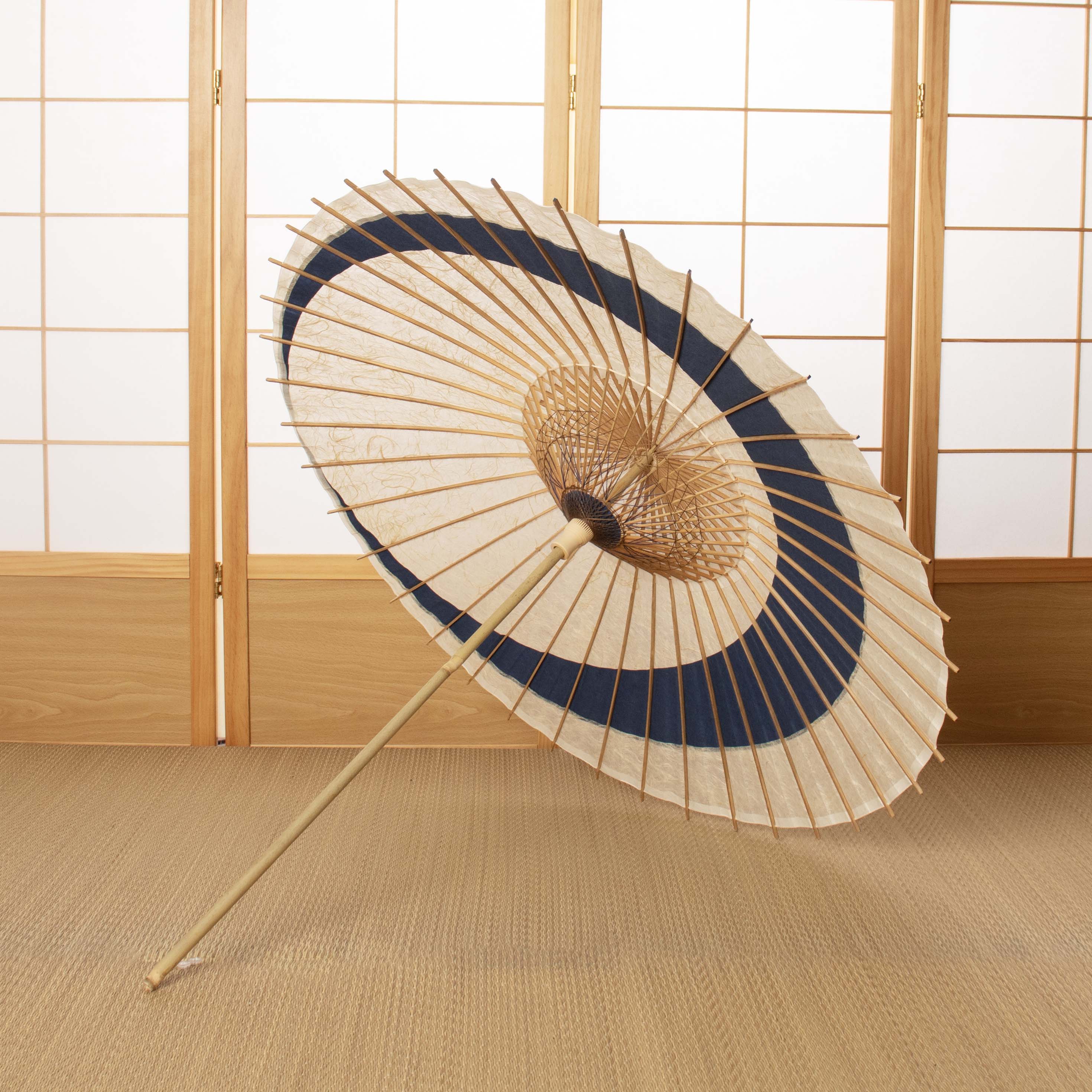 落水重ね  『三日月奴』青海波 藍紗